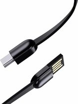 Let op type!! S3 USB naar type-C draagbare oplaad gegevenskabel met sleutelhanger  lengte: 14cm (zwart)