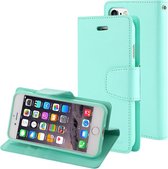 GOOSPERY SONATA DIARY-serie voor iPhone 6 & 6s horizontale flip lederen tas met houder & kaartsleuven & portemonnee (groen)