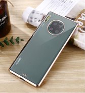 Voor Huawei Mate 30 GEBEI Plating TPU schokbestendige beschermhoes (champagne goud)