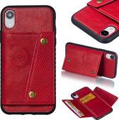 Lederen beschermhoes voor iPhone XR (rood)