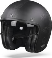 Scorpion Belfast Pique Matt Black Silver Jet Helmet 2XL