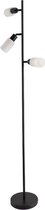 Olucia Xavi - Moderne  Vloerlamp - Glas/Metaal - Wit;Zwart