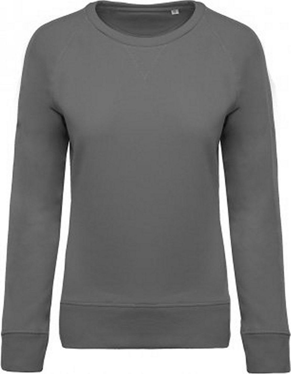 Kariban Dames/dames Organic Raglan Sweatshirt Stormgrijs