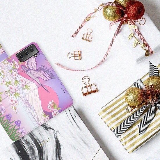 Coque de Protection pour Samsung Galaxy S21 Plus Portefeuille Flying Bird Cadeaux pour les Femmes