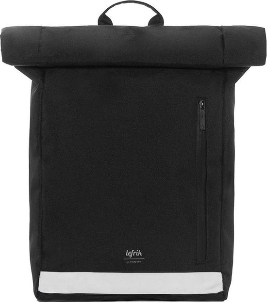 Lefrik  Rugzak / Rugzak / Laptoptas / Schooltas - Reflective Roll -  15 inch - 19 Liter - Zwart