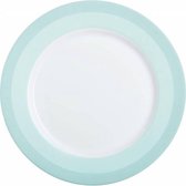 Luminarc Banquise Wit Blauw Platte Dinerborden - Glas - D26cm (Set van 6) En Yourkitchen E-kookboek - Heerlijke Smulrecepten