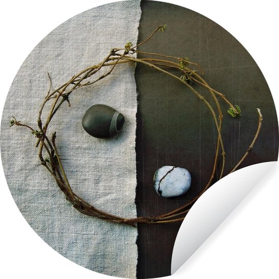 Autocollants muraux Cercle Yin Yang Symbole Philosophie orientale Zen