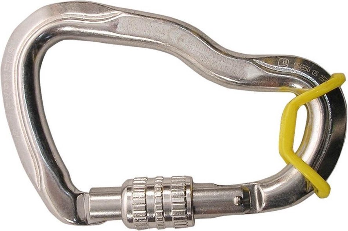 Kong Via Ferrata Karabiner Met clip om verdraaiing te voorkomen