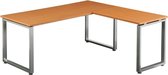 Workspace XL | 180x180 - Bureau - Beuken / Zilver