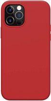 Nillkin Flex Pure iPhone 12 / 12 Pro Hoesje  MagSafe Siliconen Rood