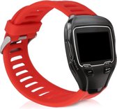 kwmobile bandje compatibel met Garmin Forerunner 910XT - Armband voor fitnesstracker in rood - Horlogeband