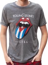 Rockstarz T-shirt The Rolling Stones "Burned Out Havana" Grijs