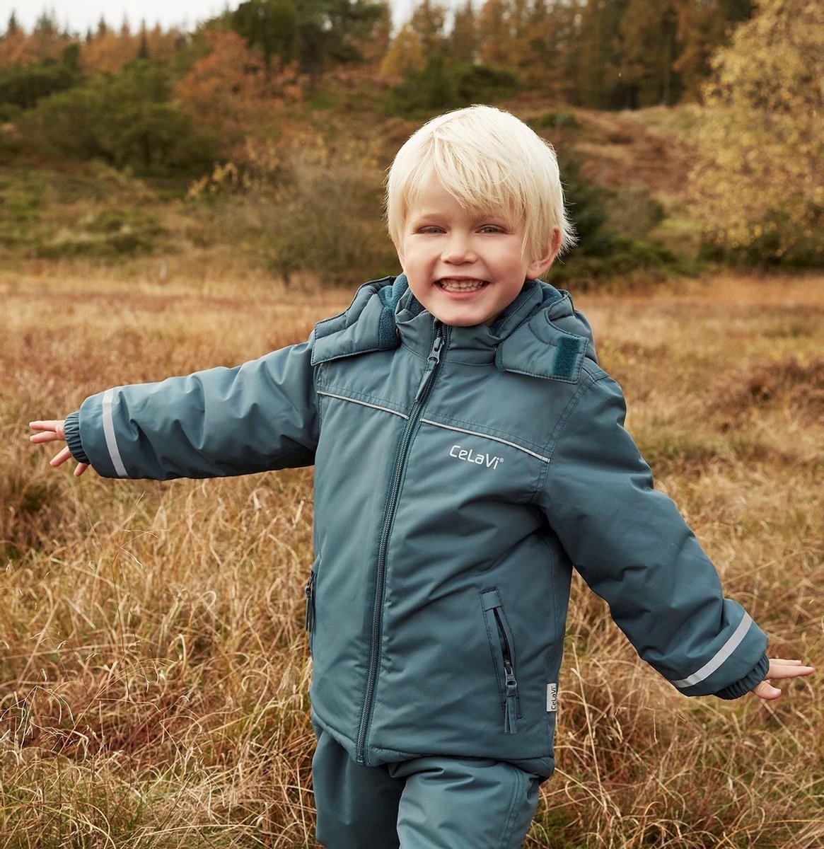 Blouson coupe-vent bébé garçon colorblock - vert d'eau, Bébé