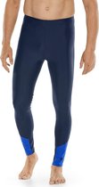 Coolibar - UV-werende Zwemlegging voor heren - Point Break - Navy - maat L