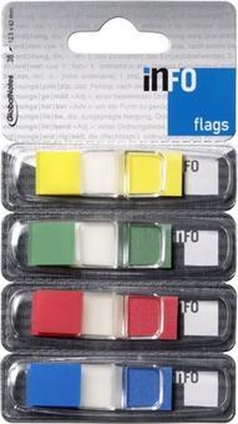 Info Notes - info flags - 12,5x43mm - 4 kleuren - 36 vel - IN-7727-82