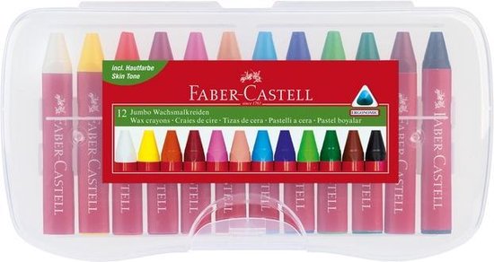 Faber-Castell waskrijt - Jumbo - etui à 12 stuks - FC-120011