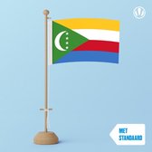 Tafelvlag Comoren 10x15cm | met standaard