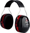 Oorkappen 3M Peltor Optime III H540A - Met Hoofdband - Zwart / Rood