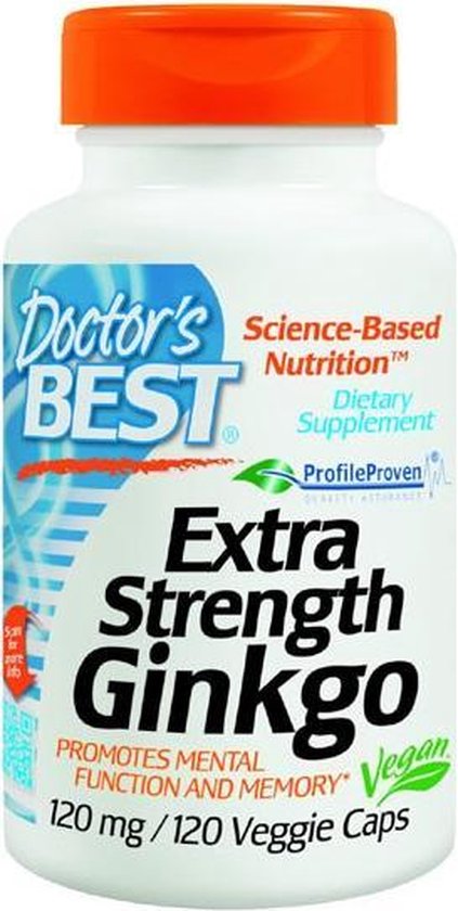 Doctors best Ginkgo biloba Extra Strength 120 MG | bol.com