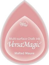 GD76 Versamagic dewdrop inktkussen - krijt pastel - malted mauve - oudroze crayon stempelkussen klein