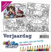 Color Cards 4 - Yvonne Creations - Verjaardag