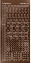 Hobbydots sticker - Mirror Brown 10 stuks