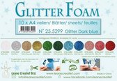 LeCrea - Glitter foam 10 vel A4 - donkerblauw 25.5299