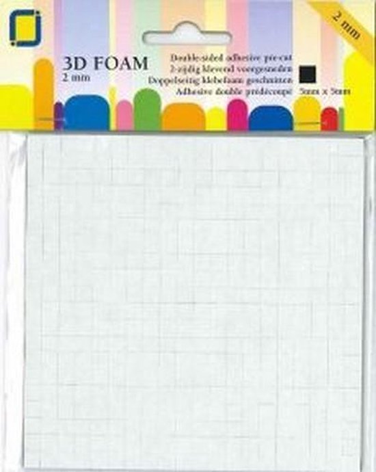 JE Jeje 3D Foam Dots – , Bianco, Materiale Sintetico, White, 14.8 x 11.1 x 0.1 cm