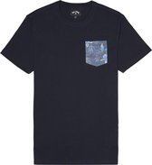 Billabong Heren T-Shirt All Day Printed Crew Navy M