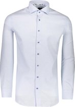 Profuomo   Overhemd Blauw Getailleerd - Maat UK15.5-EU39 - Heren - Lente/Zomer Collectie - Katoen