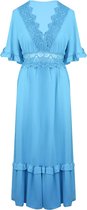 Lace Maxi Dress Baby Blauw