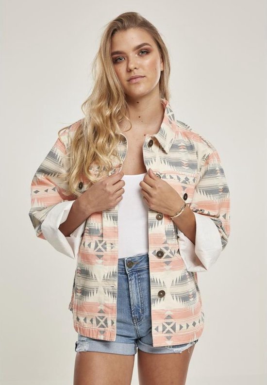 Urban Classics - Inka Oversized Shirt Jacket - M - Multicolours