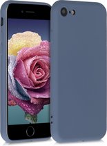 kwmobile telefoonhoesje voor Apple iPhone SE (2022) / SE (2020) / 8 / 7 - Hoesje voor smartphone - Back cover in blauwgrijs