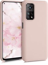 kwmobile telefoonhoesje voor Xiaomi Mi 10T / Mi 10T Pro - Hoesje met siliconen coating - Smartphone case in mat oudroze