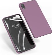 kwmobile telefoonhoesje voor Apple iPhone XR - Hoesje met siliconen coating - Smartphone case in pruim