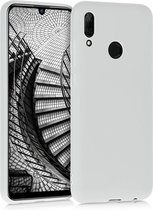 kwmobile telefoonhoesje voor Huawei P Smart (2019) - Hoesje voor smartphone - Back cover in mat lichtgrijs