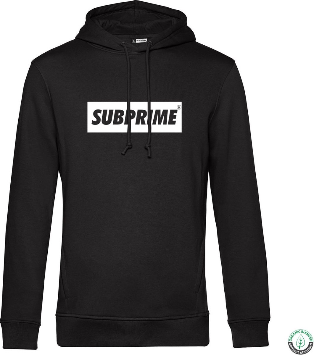 Subprime - Heren Hoodies Hoodie Block Black - Zwart - Maat 3XL