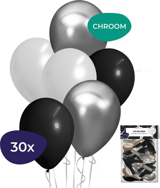 Ballonnen - 30 stuks - Sweet 16 Versiering - Chrome ballonnen - Feest