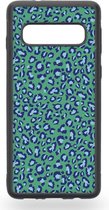 Green and blue leopard Telefoonhoesje - Samsung Galaxy S10