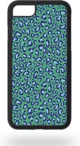 Green and blue leopard Telefoonhoesje - Apple iPhone 7 / 8 / SE2