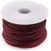 DQ Leer Vintage (1 mm) Dark Red (10 Meter)