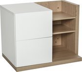 Nancy's Chariton Boekenplank - Bureau Organizer - Schoolladen - MDF - Wit - 60 x 40 x 45 cm