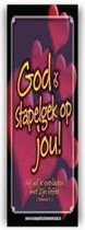 Boekenlegger bijbeltje God is stapel... - Bijbel - Christelijk - Majestic Ally - 2 stuks