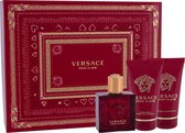 Versace Eros Flame Giftset - 50 ml eau de parfum spray + 50 ml showergel + 50 ml aftershave balm - cadeauset voor heren