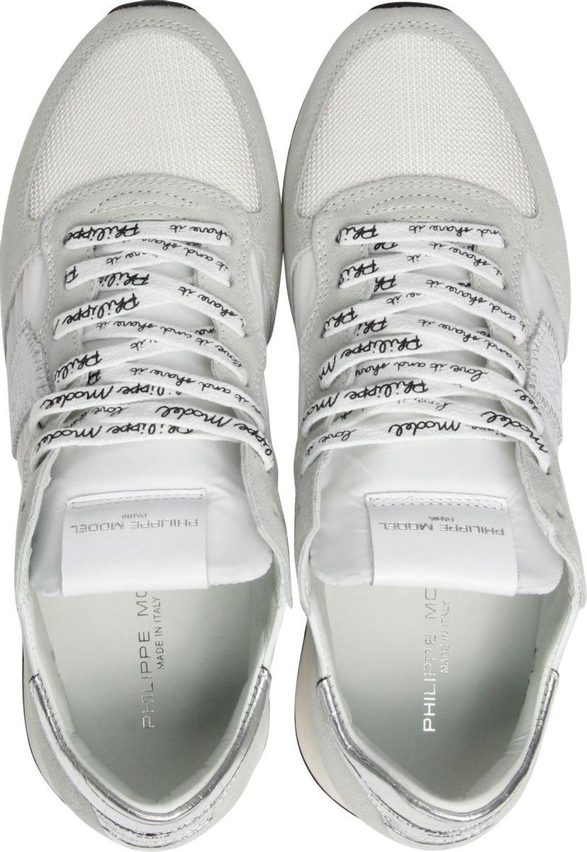 Philippe Model Vrouwen Sneakers - Tropez croco - Wit - Maat 36 | bol.com