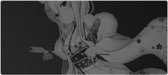 Anime Gaming Muismat XXL - 90x40 CM - Hentai - Manga - Pc Gaming Setup - Gamer - Naruto - Black & Grey