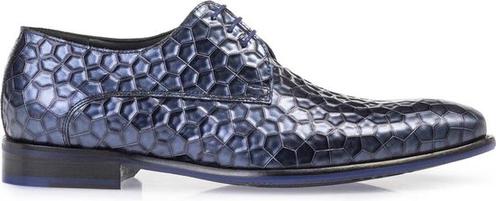 Floris Van Bommel Heren Nette schoenen 18100 - Blauw - Maat 42 | bol.com