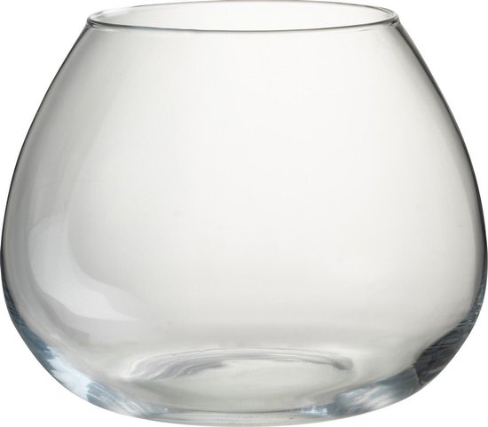 J-Line Vaas Fie Glas Transparant Medium