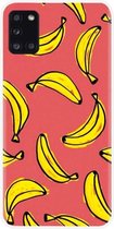 ADEL Siliconen Back Cover Softcase Hoesje Geschikt voor Samsung Galaxy A31 - Bananen Geel