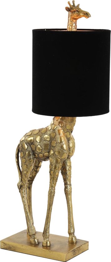 Light & Living Lampe de table Girafe - Or/ Zwart - 28x20x68 cm